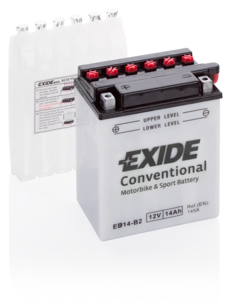 Изображение Стартерная аккумуляторная батарея EXIDE EB14-B2 Стартерная аккумуляторная батарея EXIDE EB14-B2