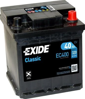 Изображение Стартерная аккумуляторная батарея EXIDE EC400 Стартерная аккумуляторная батарея EXIDE EC400