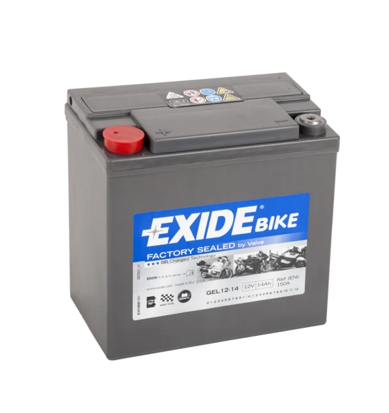 Изображение Стартерная аккумуляторная батарея EXIDE GEL12-14 Стартерная аккумуляторная батарея EXIDE GEL12-14