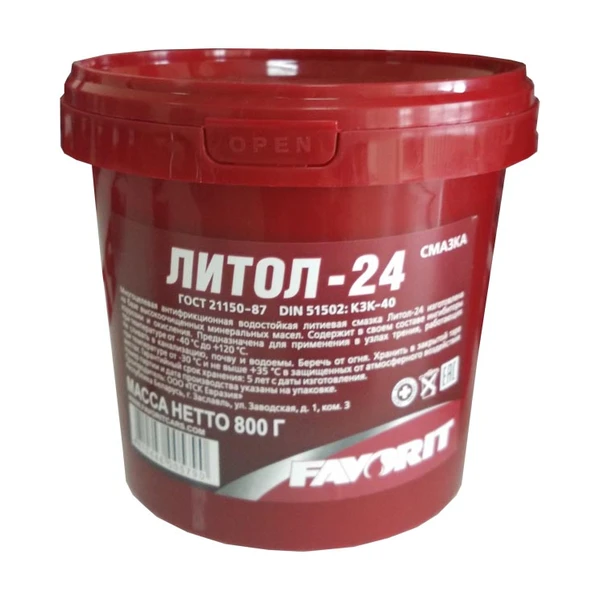Изображение Смазка литол FAVORIT многоцелевая 98997 Смазка литол FAVORIT многоцелевая 98997