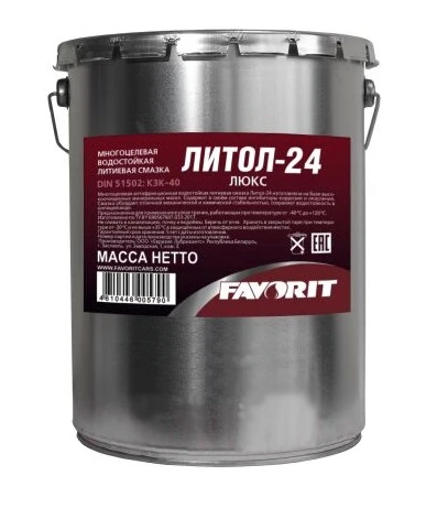 Изображение Смазка литол FAVORIT 9кг 54358 Смазка литол FAVORIT 9кг 54358