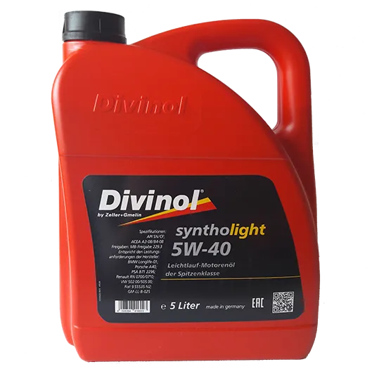 Масло моторное DIVINOL SYNTHOLIGHT 5W-40 5л 49520-K007