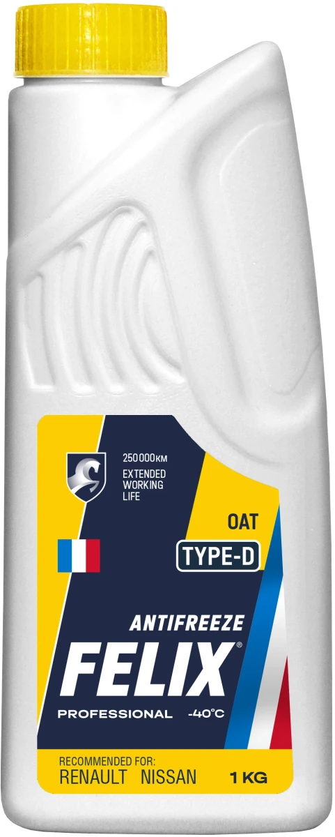 Изображение (14452) АНТИФРИЗ ЖЕЛТЫЙ 1kg (870 мл) (ГОТОВЫЙ) FELIX TYPE D / до -40°С OAT ASTM D 3306 FELIX 430206332 (14452) АНТИФРИЗ ЖЕЛТЫЙ 1kg (870 мл) (ГОТОВЫЙ) FELIX TYPE D / до -40°С OAT ASTM D 3306 FELIX 430206332