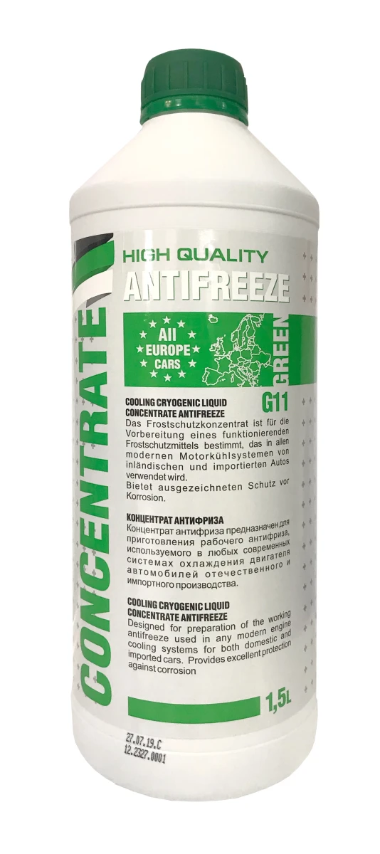 Изображение (11635) АНТИФРИЗ ЗЕЛЕНЫЙ1,5л (КОНЦЕНТРАТ) FELIX FELIX Prolonger / G11 1:1 до -38°С FELIX 430206246 (11635) АНТИФРИЗ ЗЕЛЕНЫЙ1,5л (КОНЦЕНТРАТ) FELIX FELIX Prolonger / G11 1:1 до -38°С FELIX 430206246