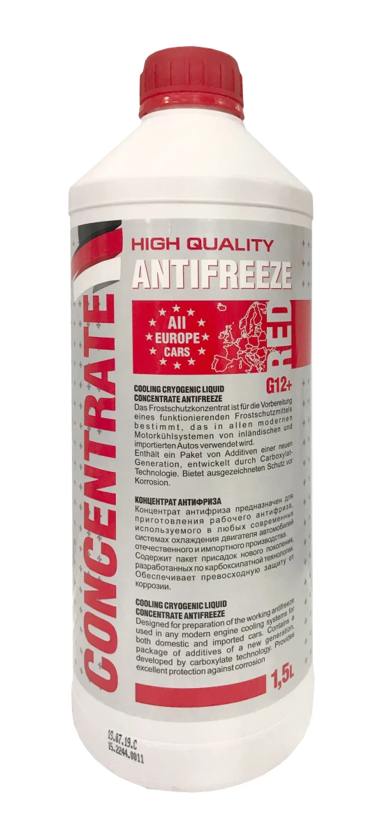 Изображение (11628) АНТИФРИЗ КРАСНЫЙ 1,5л (КОНЦЕНТРАТ) FELIX Carbox / G12+ 1:1 до -38°С FELIX 430206245 (11628) АНТИФРИЗ КРАСНЫЙ 1,5л (КОНЦЕНТРАТ) FELIX Carbox / G12+ 1:1 до -38°С FELIX 430206245