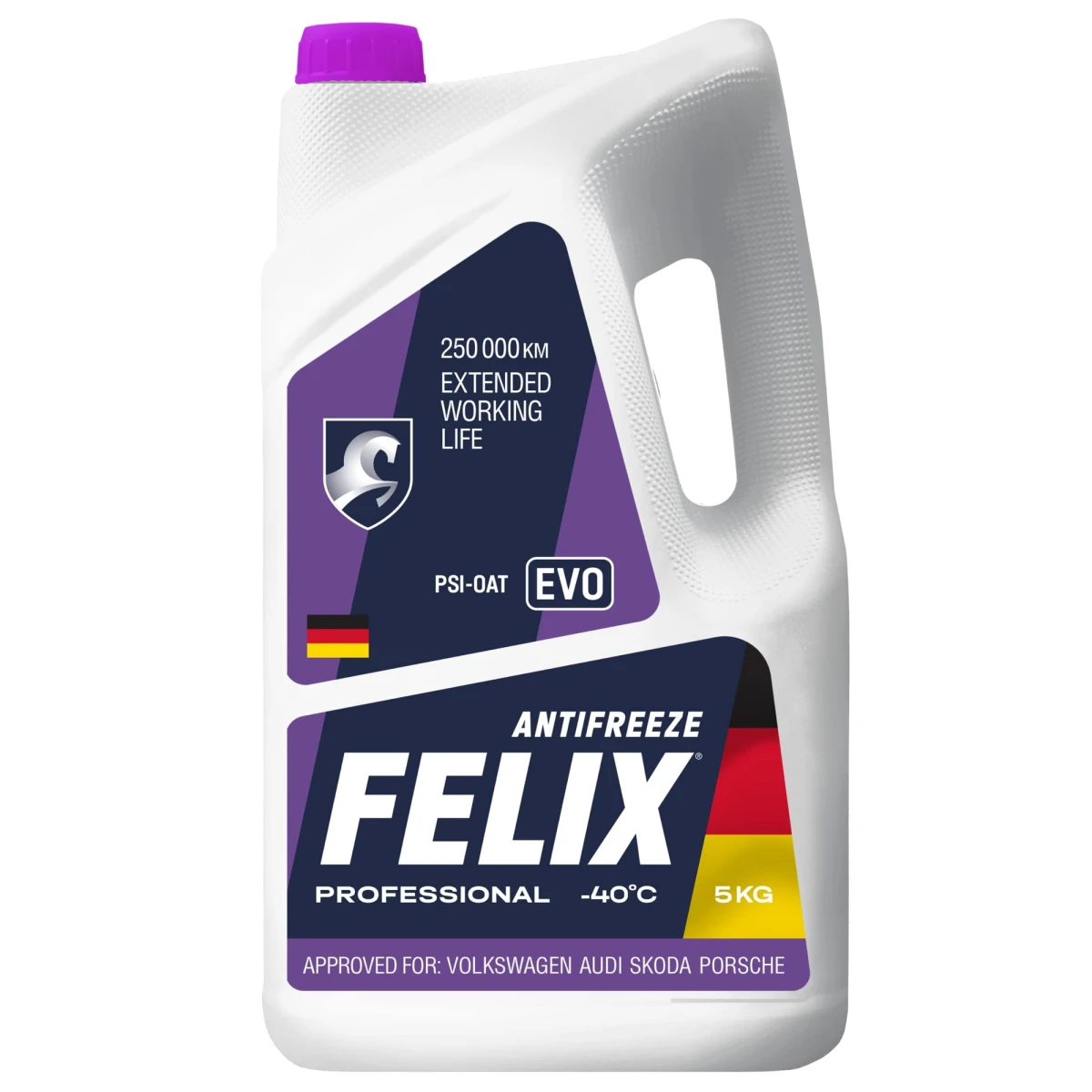 (14513) АНТИФРИЗ ФИОЛЕТОВЫЙ 5kg (4,4л) (ГОТОВЫЙ) FELIX EVO / до -40°С psi-OAT ASTM D 3306 FELIX 430206335