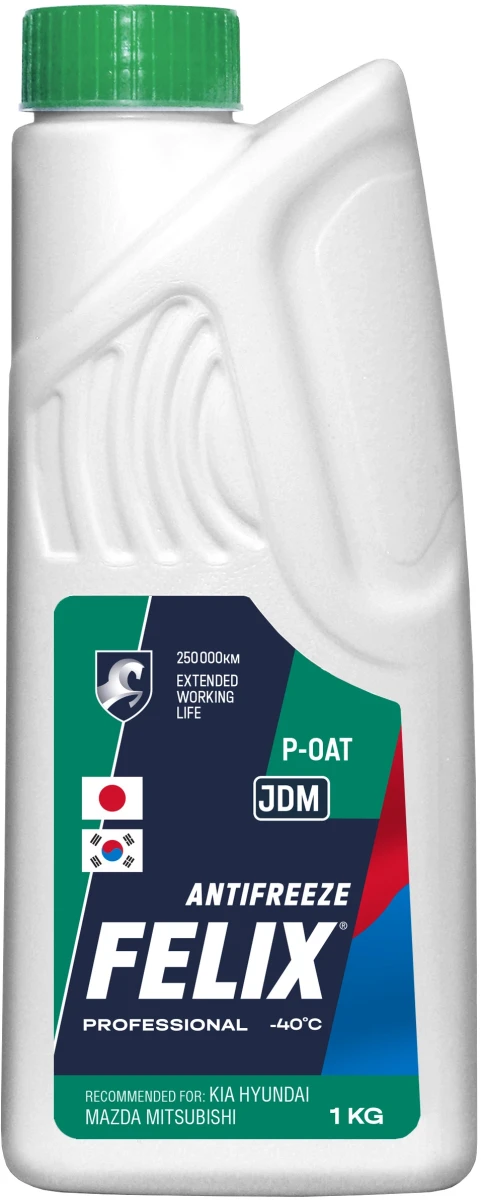 Изображение (14433) АНТИФРИЗ ЗЕЛЕНЫЙ 1kg (870 мл) (ГОТОВЫЙ) FELIX JDM / до -40°С p-OAT ASTM D 3306 FELIX 430206330 (14433) АНТИФРИЗ ЗЕЛЕНЫЙ 1kg (870 мл) (ГОТОВЫЙ) FELIX JDM / до -40°С p-OAT ASTM D 3306 FELIX 430206330