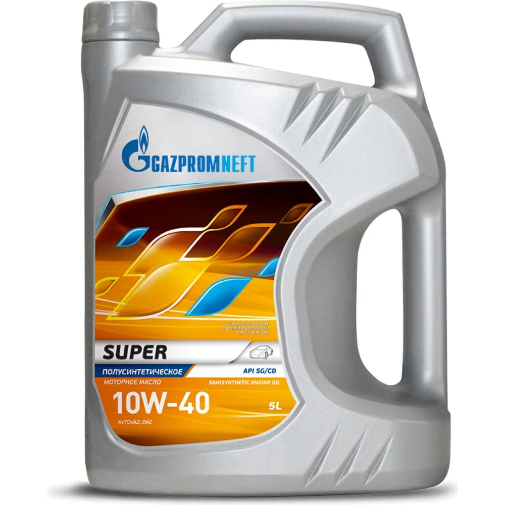 Изображение Масло моторное GAZPROMNEFT SUPER 10W-40 5л 253142143 Масло моторное GAZPROMNEFT SUPER 10W-40 5л 253142143