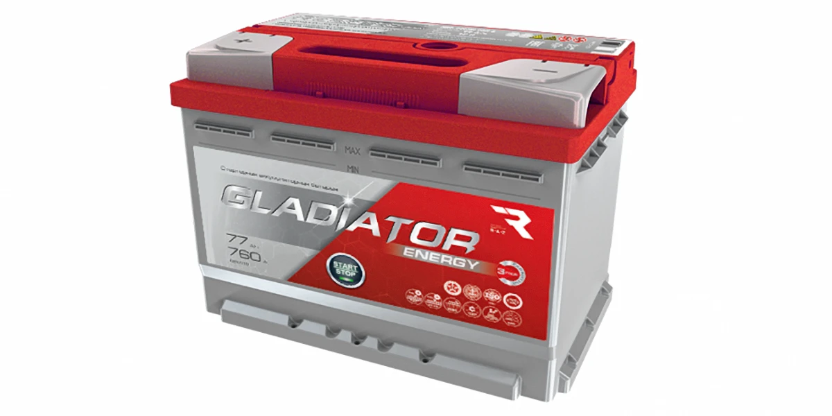 Изображение Аккумулятор 77 ач 760 а GLADIATOR GEN7710 Аккумулятор 77 ач 760 а GLADIATOR GEN7710