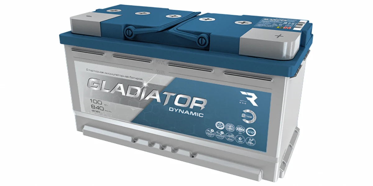 Изображение Аккумулятор 100 ач 840 а GLADIATOR GDY10000 Аккумулятор 100 ач 840 а GLADIATOR GDY10000