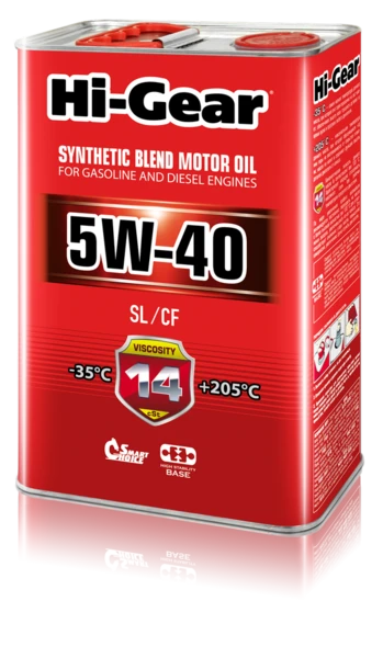 Масло моторное HI-GEAR 5W-40 4л HG1144