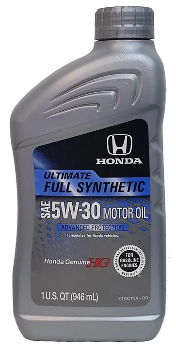 Изображение Масло моторное HONDA ULTIMATE FULL SYNTHETIC 5W-30 1л 087989139 Масло моторное HONDA ULTIMATE FULL SYNTHETIC 5W-30 1л 087989139