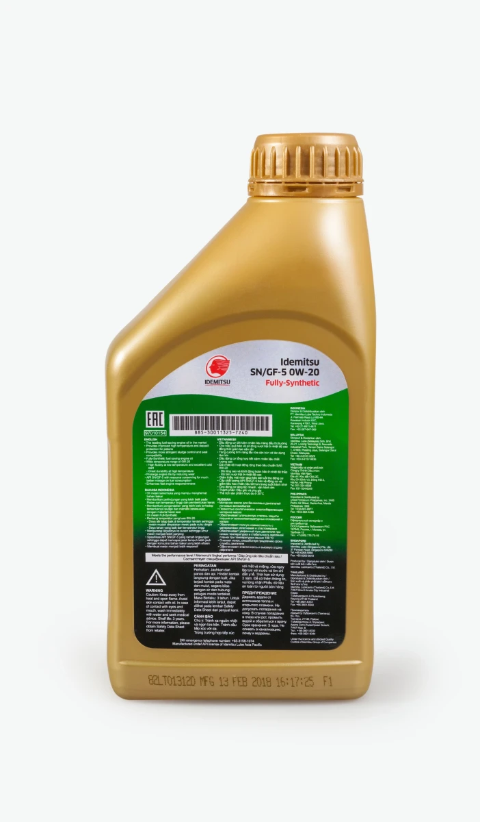 Изображение Масло моторное IDEMITSU FULLY-SYNTHETIC 0W-20 1л 30021328-724 Масло моторное IDEMITSU FULLY-SYNTHETIC 0W-20 1л 30021328-724