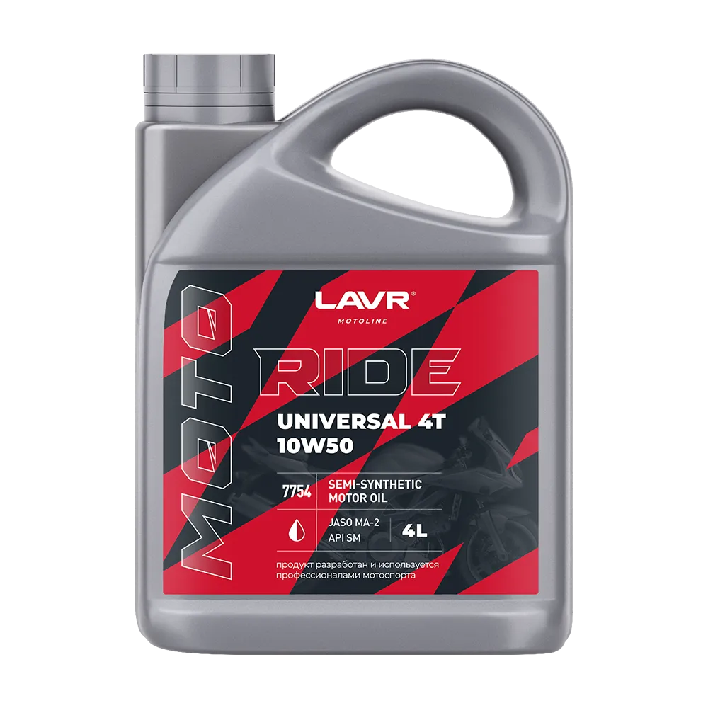 Масло моторное LAVR RIDE UNIVERSAL 4T 10W-50 4л LN7754