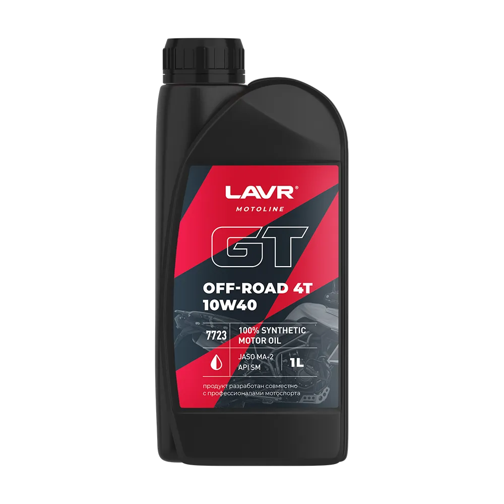 Масло моторное LAVR GT OFF ROAD 4T 10W-40 1л LN7723