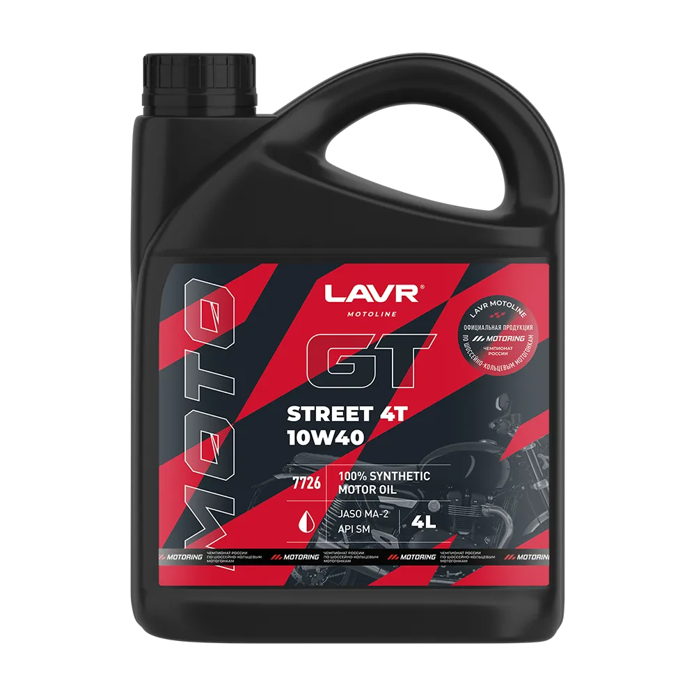 Масло моторное LAVR GT STREET 4T 10W-40 4л LN7726