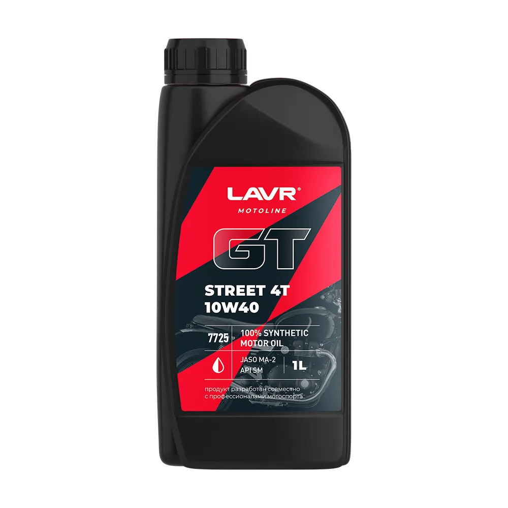 Масло моторное LAVR GT STREET 4T 10W-40 1л LN7725