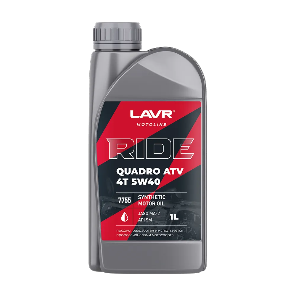 Масло моторное LAVR RIDE QUADRO 4Т 5W-40 1л LN7755