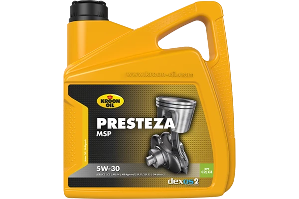 Изображение Масло моторное KROON OIL PRESTEZA MSP 5W-30 4л 35137 Масло моторное KROON OIL PRESTEZA MSP 5W-30 4л 35137