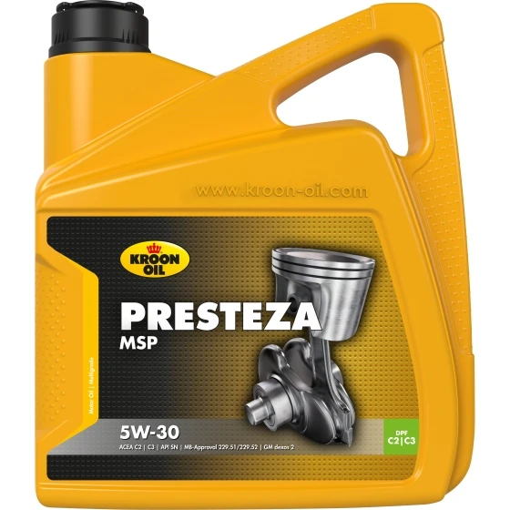 Изображение Масло моторное KROON OIL PRESTEZA MSP 5W-30 4л 35137 Масло моторное KROON OIL PRESTEZA MSP 5W-30 4л 35137