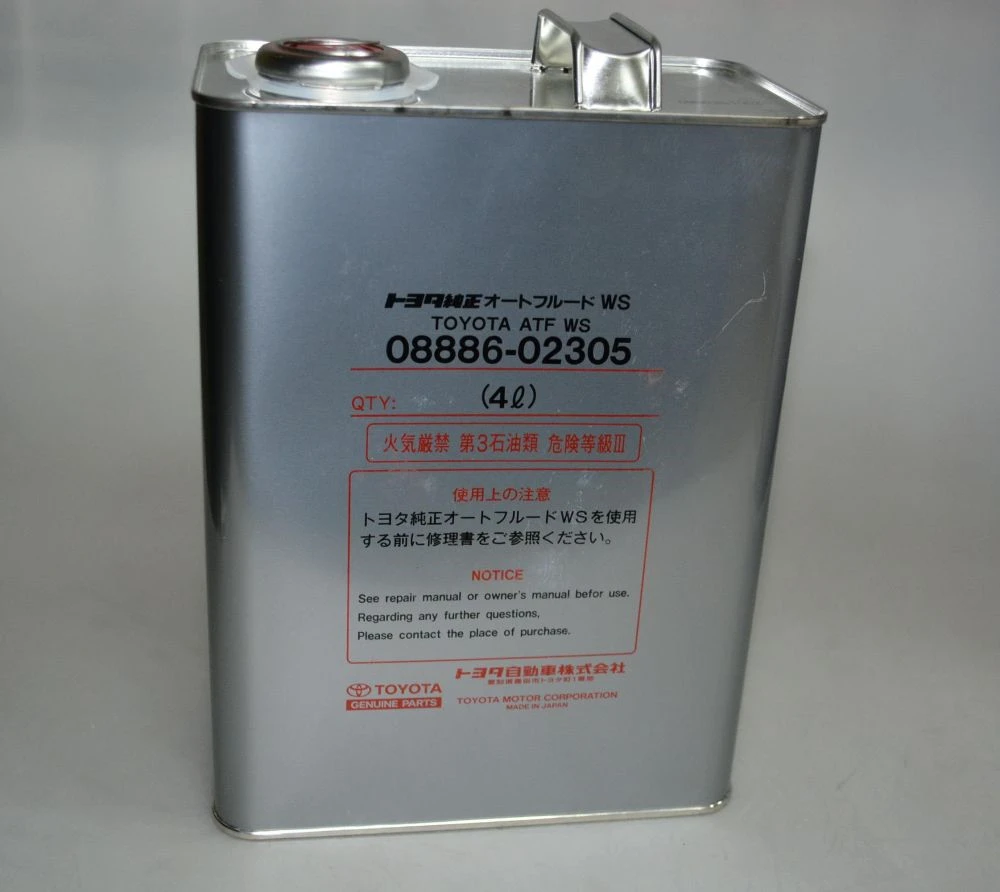 Изображение Трансмиссионное масло TOYOTA ATF WS 4л 08886-02305 Трансмиссионное масло TOYOTA ATF WS 4л 08886-02305