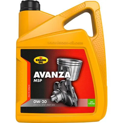 Масло моторное KROON OIL AVANZA MSP 0W-20 5л 37350