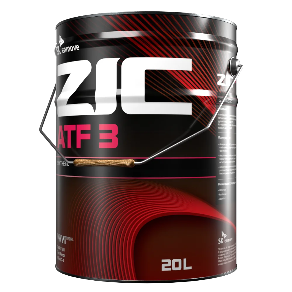 Изображение Трансмиссионное масло ZIC ATF 3 20л 192632 Трансмиссионное масло ZIC ATF 3 20л 192632