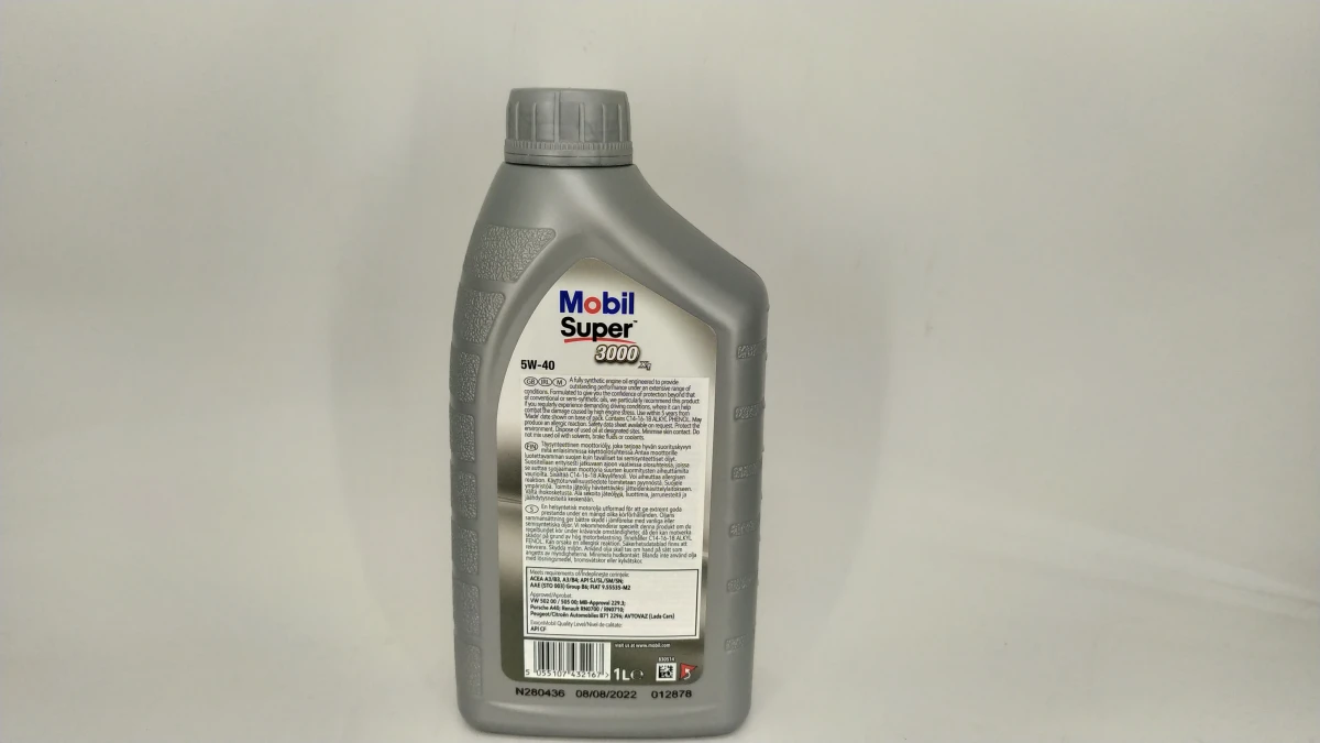 Изображение Масло моторное MOBIL SUPER 3000 X1 5W-40 1л 150012 Масло моторное MOBIL SUPER 3000 X1 5W-40 1л 150012