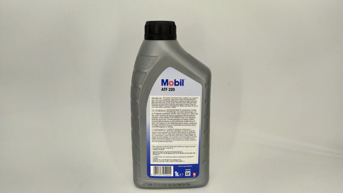 Изображение Трансмиссионное масло MOBIL ATF 220 1л 142456 Трансмиссионное масло MOBIL ATF 220 1л 142456