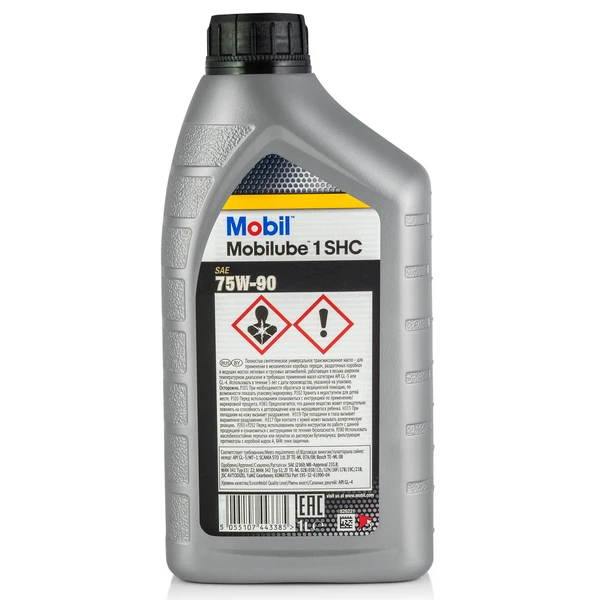 Изображение Трансмиссионное масло MOBIL MOBILUBE 1 SHC 75W-90 1л 152659 Трансмиссионное масло MOBIL MOBILUBE 1 SHC 75W-90 1л 152659