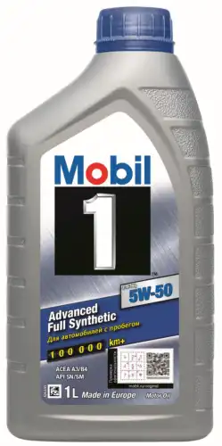 Изображение Масло моторное MOBIL 5W-50 1л 152562 Масло моторное MOBIL 5W-50 1л 152562