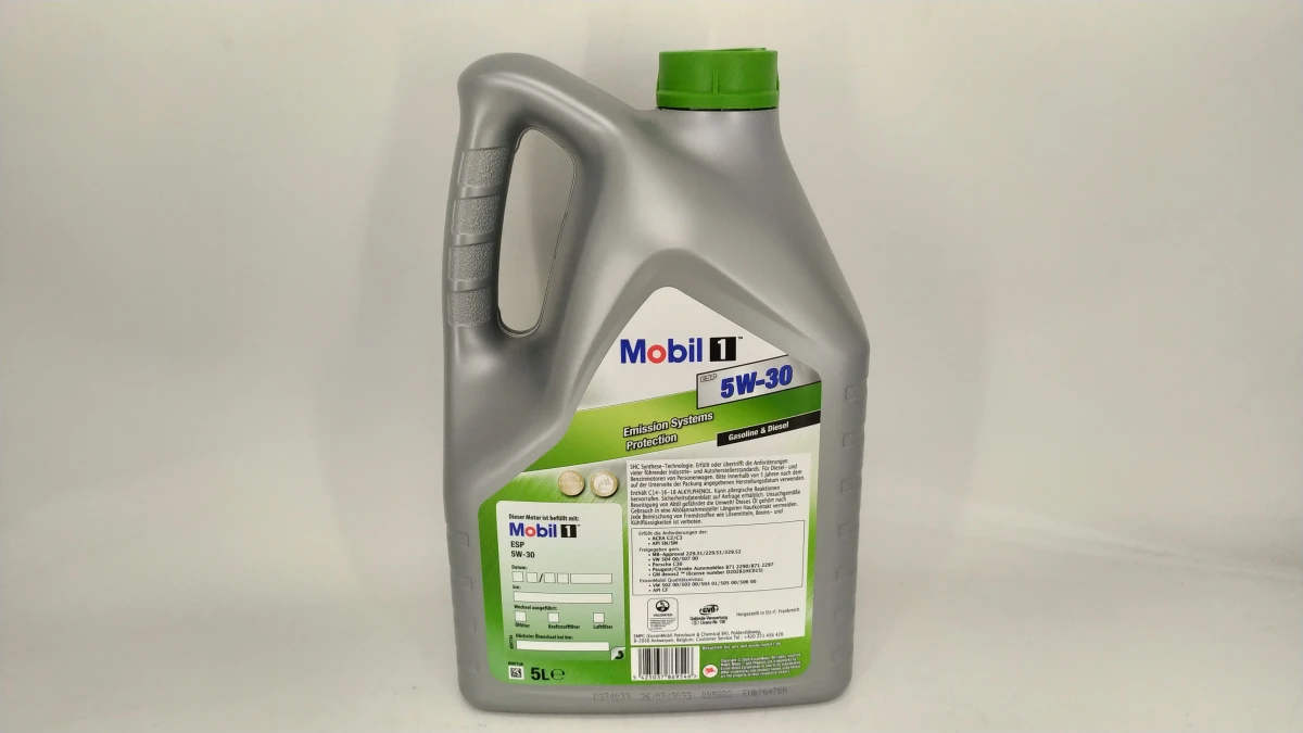 Изображение Масло моторное MOBIL 5W-30 5л 154294 Масло моторное MOBIL 5W-30 5л 154294