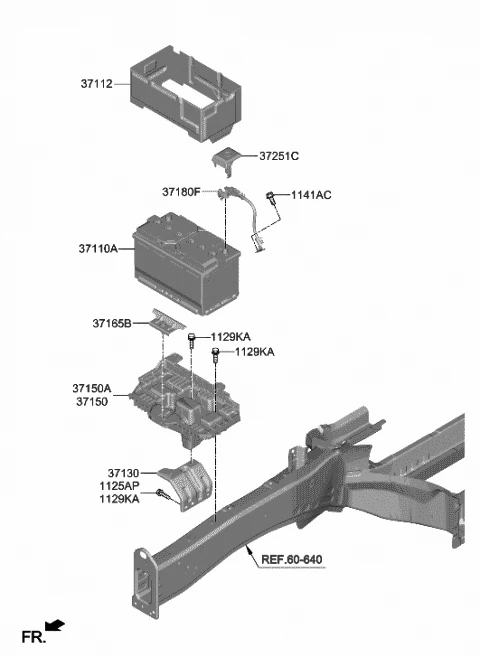 Аккумулятор 371102w810 HYUNDAI/KIA/MOBIS 371102W810