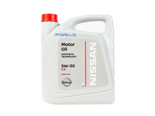 Изображение Масло моторное NISSAN 5W-30 5л KE90090043R Масло моторное NISSAN 5W-30 5л KE90090043R