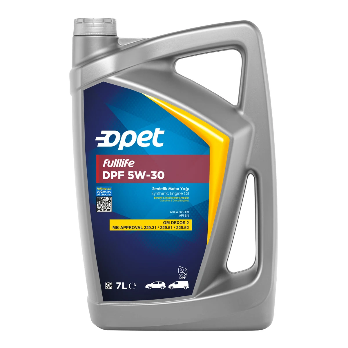 Масло моторное OPET 5W-30 7л 601446115