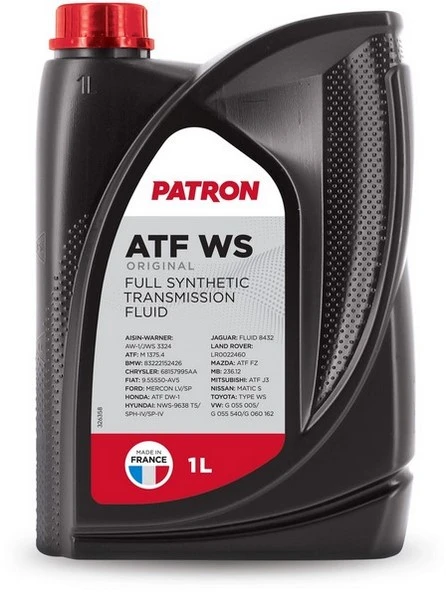 Изображение Трансмиссионное масло PATRON ATF WS 1л ATF WS 1L ORIGINAL Трансмиссионное масло PATRON ATF WS 1л ATF WS 1L ORIGINAL