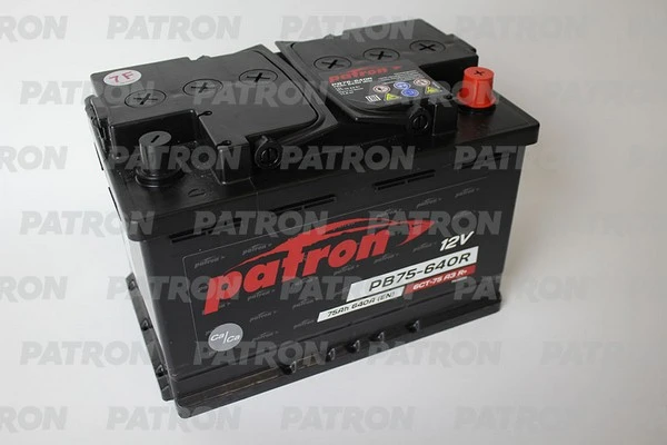 Аккумулятор Замена - PB75-660R. PATRON POWER 12V 75AH 640A ETN 0(R+) B13 278x175x190mm 17.6kg PATRON PB75-640R