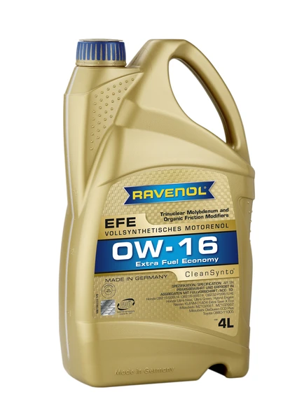 Масло моторное RAVENOL 0W-16 4л 4014835802698