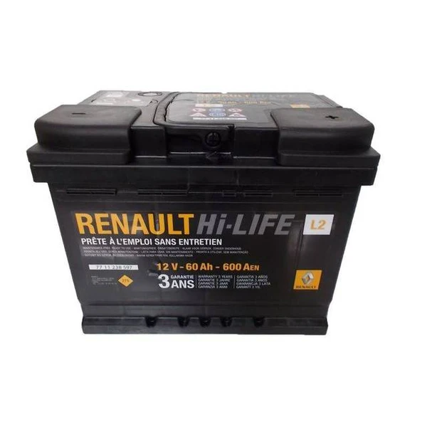 Аккумулятор Hi-Life 12V 60Ah 600A RENAULT RENAULT 7711238597
