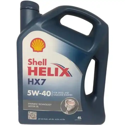 Изображение Масло моторное SHELL HELIX HX7 5W-40 4л 550040341 Масло моторное SHELL HELIX HX7 5W-40 4л 550040341