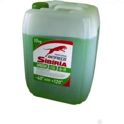 Антифриз -40°C зеленый SIBIRIA ANTIFREEZE G 10KG