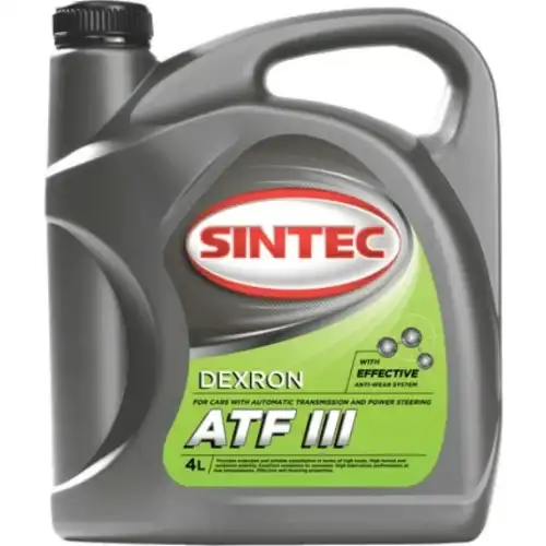 Изображение Трансмиссионное масло SINTEC ATF III 4л 900265 Трансмиссионное масло SINTEC ATF III 4л 900265