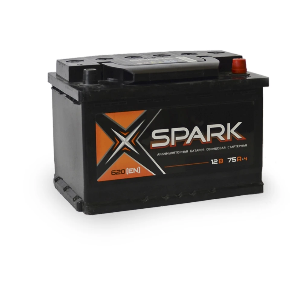 Аккумулятор 75 ач 620 а 278x175x190 мм 1 (+-) прямая SPARK SPA 75-3-L