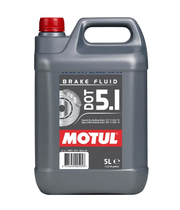 Жидкость тормозная MOTUL DOT5.1 5л 100952