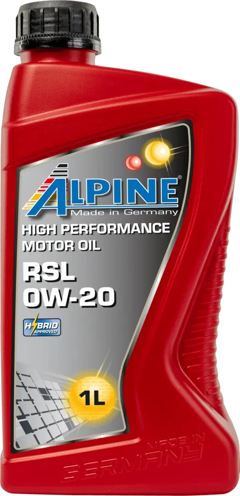 Rsl sae 0w-20 1l api sn, ilsac gf5, gm dexos1, toyota, honda, subaru, hyundai, kia ALPINE OIL 0100191