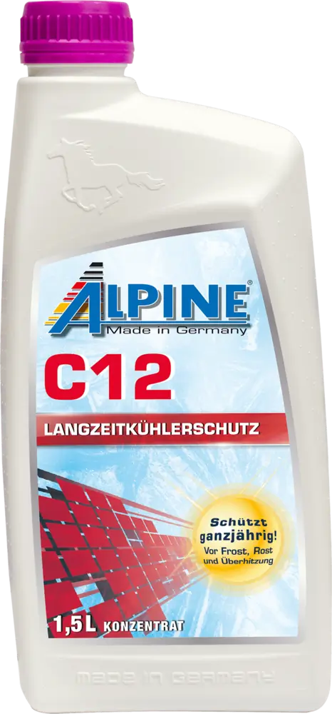 Langzeit-kuhlerfrostschutz rot (g12) 1.5l mb 325.3, man 324 snf, vw tl 774 d/f. антифриз цвет ALPINE OIL 0101181