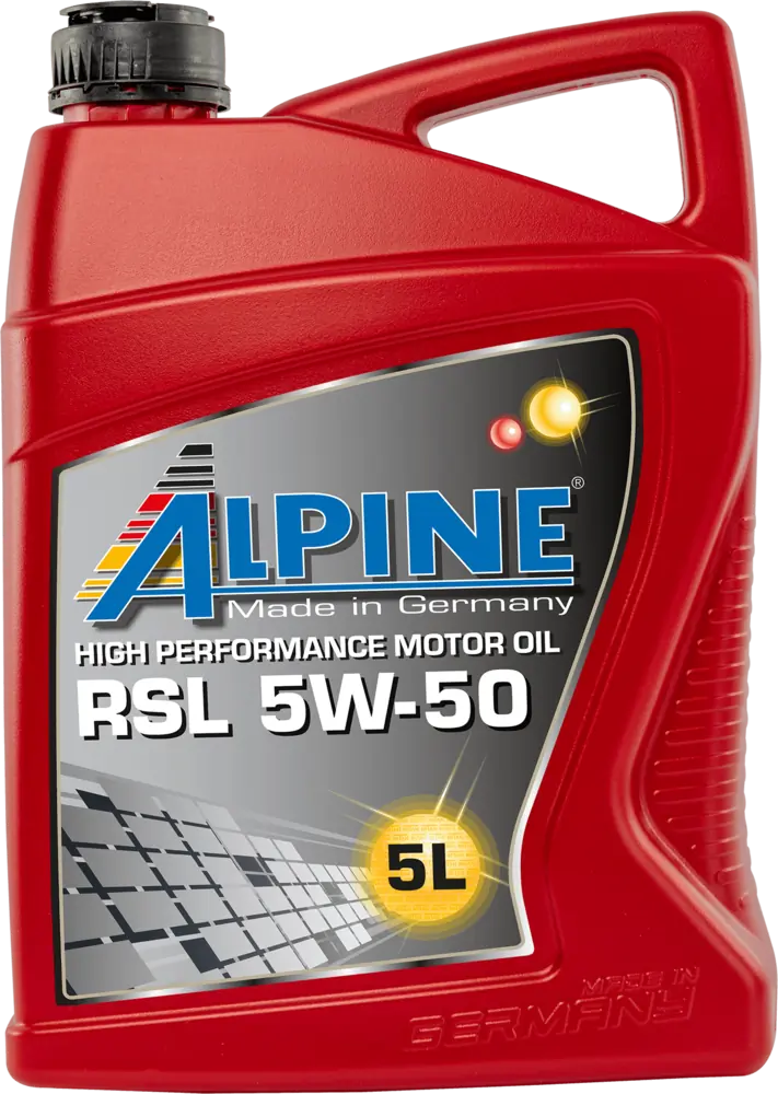 Rsl 5w-50 5l api sn/cf, acea a3/b4, mb-freigabe 229.3, porsche a40, vw norm 502.00/50 ALPINE OIL 0101422