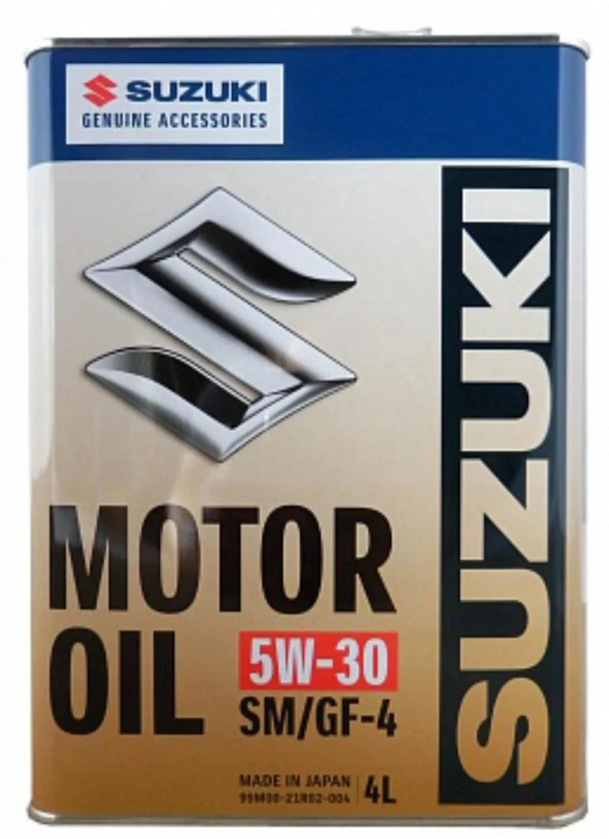 Изображение Масло моторное SUZUKI 5W-30 4л 99M00-21R02-004 Масло моторное SUZUKI 5W-30 4л 99M00-21R02-004