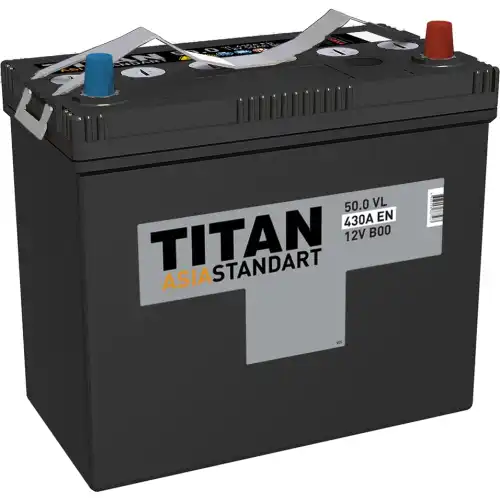 Аккумулятор 50 ач 0 (-+) обратная TITAN 4607008887563
