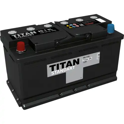 Аккумулятор 90 ач 352x175x190 мм 1 (+-) прямая TITAN 4607008882261